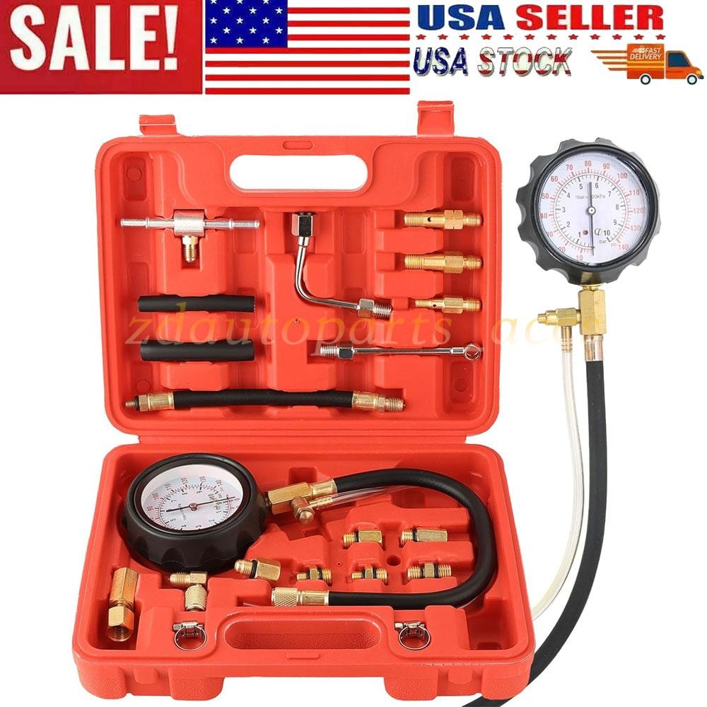 0-140 PSI Fuel Injection Pump Pressure Tester Injector Pump Pressure Gauge Set