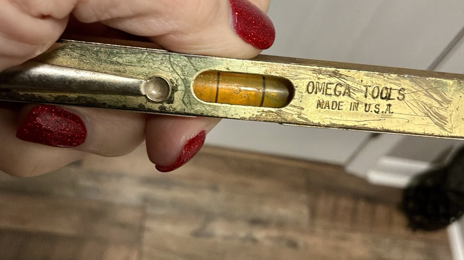 Vintage OMEGA Pocket Bubble Level