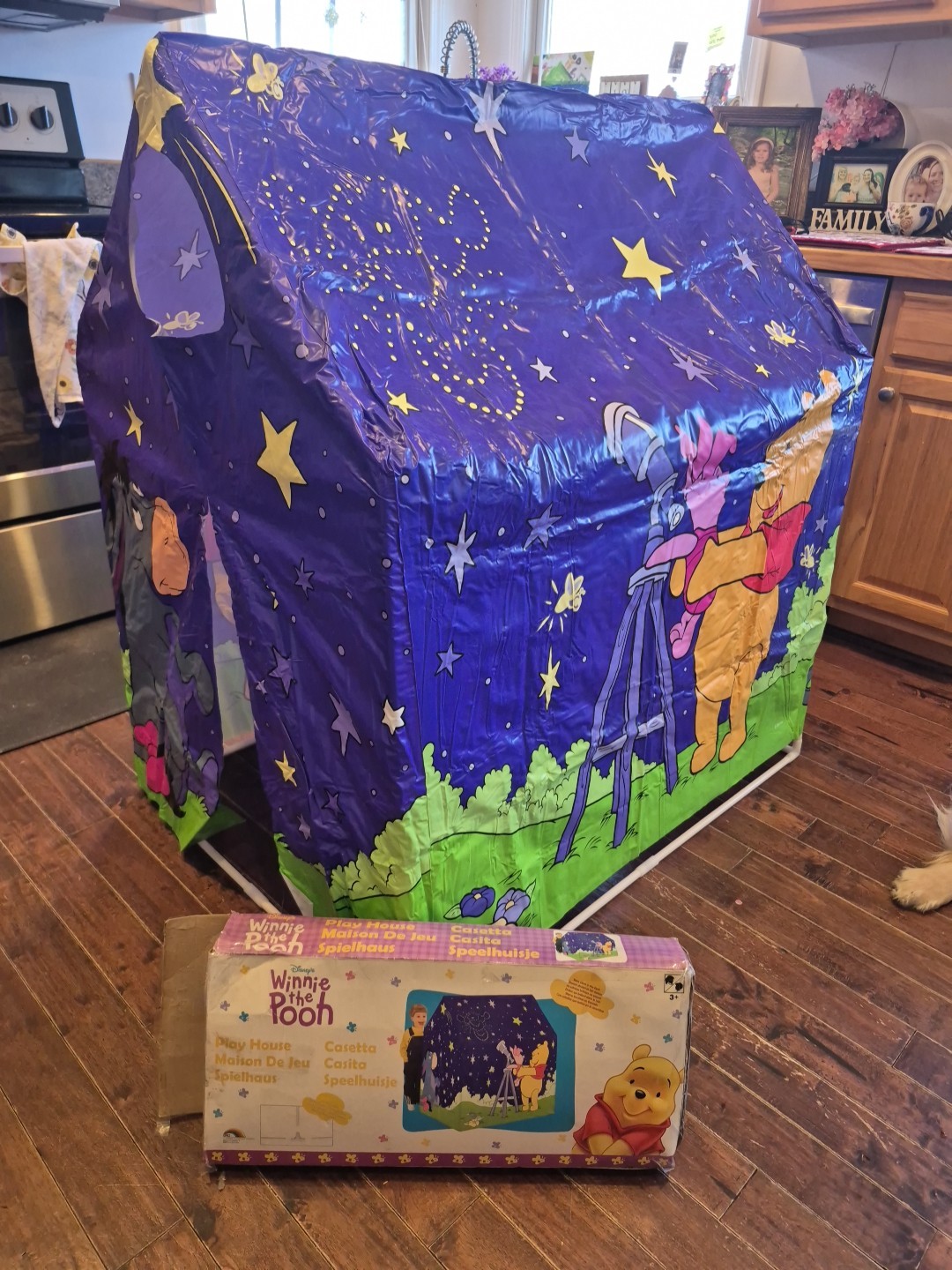 Vintage Disney Winnie The Pooh Playhouse Tent Glow In The Dark - Rare -