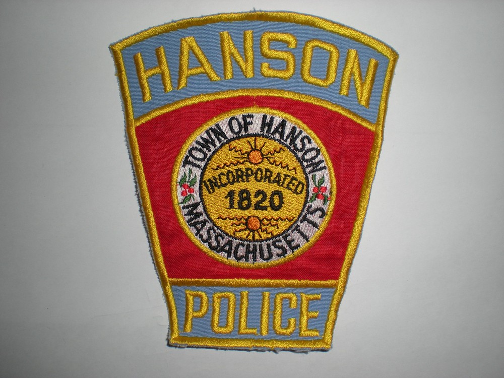 HANSON, MASSACHUSETTS POLICE DEPARTMENT  PATCH - BLUE