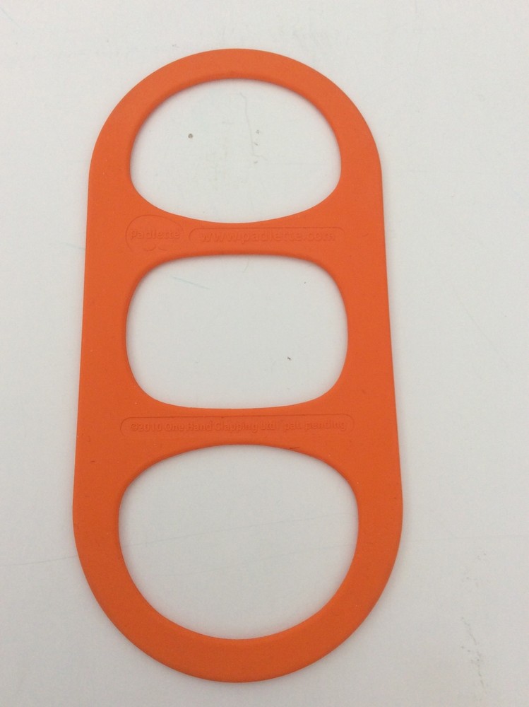 Orange Silicone Mid-Size Padlette Tablet Handle Holder