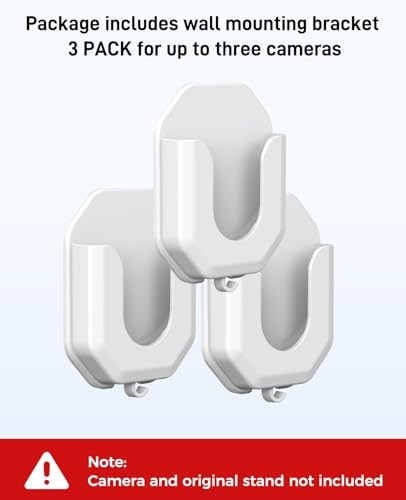 3 Pack Ring Indoor Camera No Drill No Screws Wall Mount Bracket Compatible
