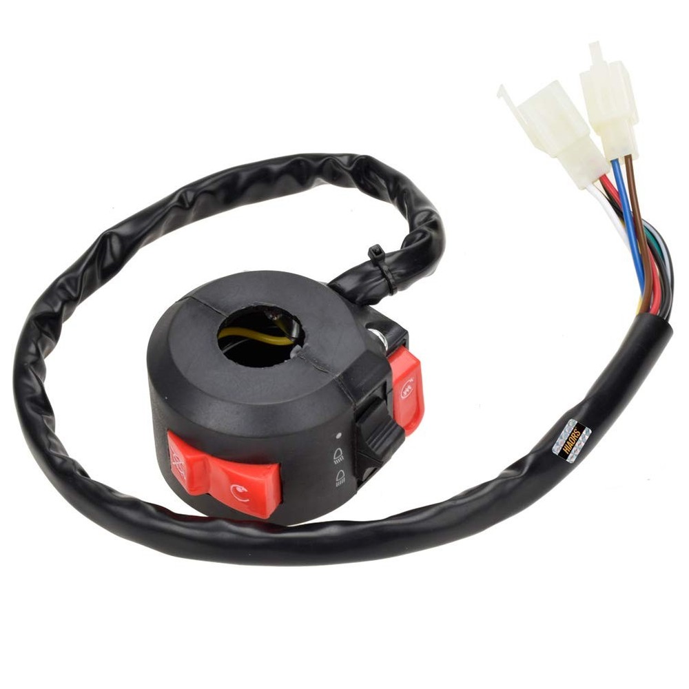 Left Kill Light Starter Switch 8 Wire 3 Function For 50cc 70cc 90cc 110cc 125cc
