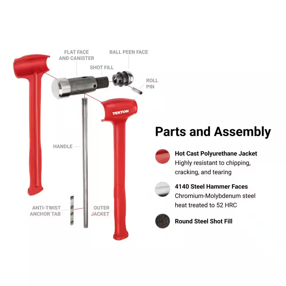 36 Oz. Ball Peen Dead Blow Hammer