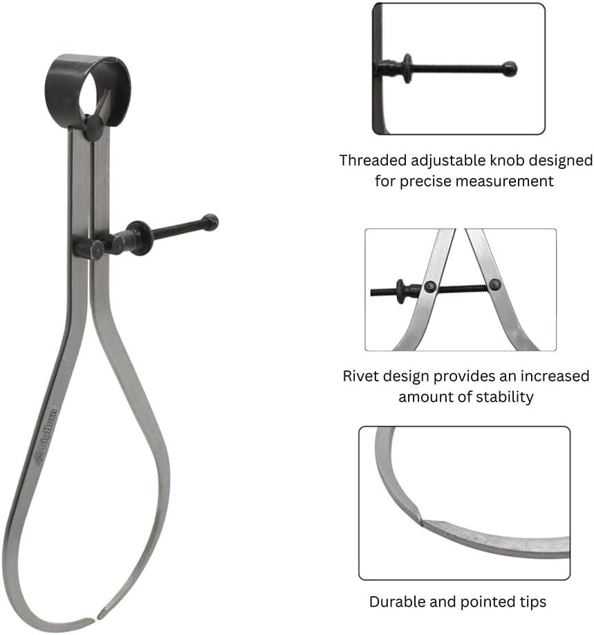 Big Horn 8-Inch Outside Caliper - Precision Measuring Tool for Professionals