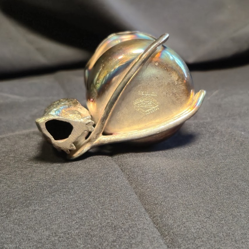 CHICK WISHBONE Antique TOOTHPICK HOLDER WARREN 4x SILVERPLATE CO NEW YORK