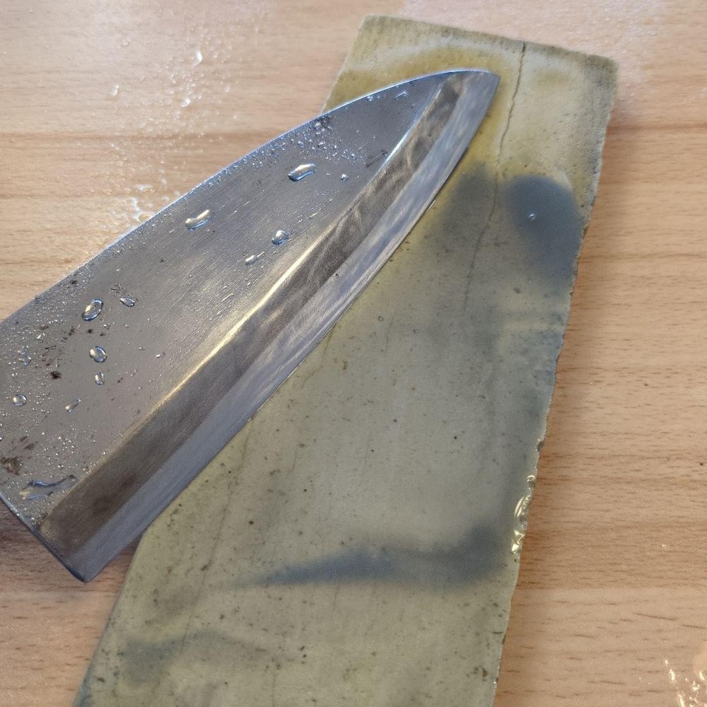 Natural Whetstone Unknown Origin Medium Grit for Pre-Finishing