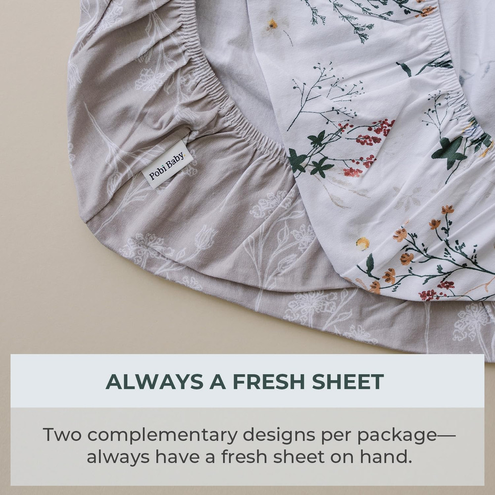 - 2 Pack Premium Pack N Play Sheets Fitted for Standard Pack and Plays and Mini