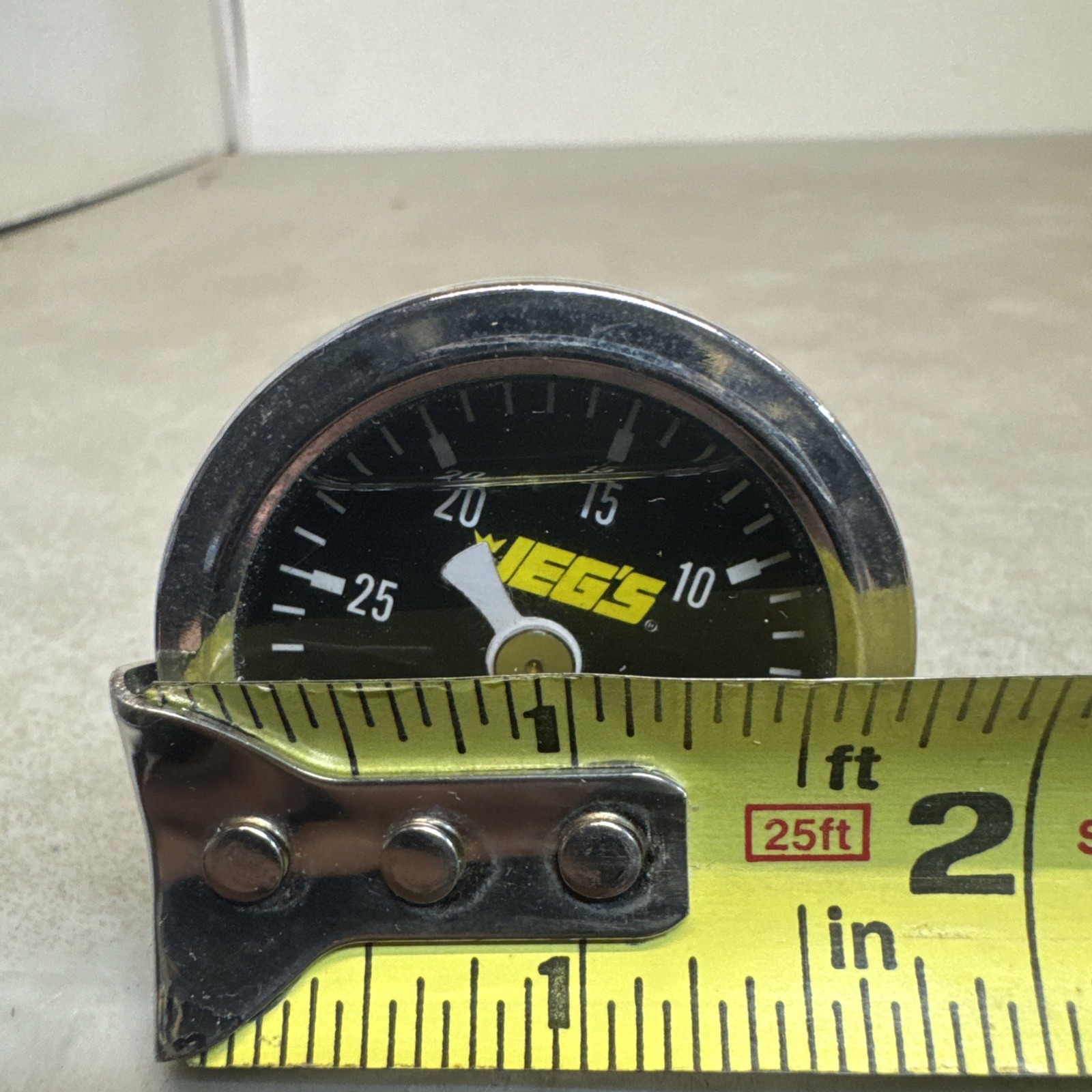 JEGS Liquid-Filled Vacuum Gauge In HG 1 3/4”