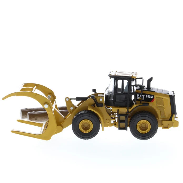 1:64 Cat 950M Wheel Loader with Log Fork + Bucket Attachment #85635