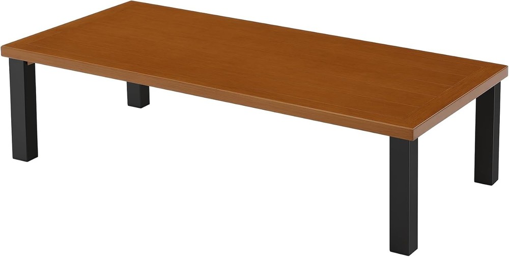 Rectangular Outdoor Coffee Table, Modern Patio Table for Deck, Backyard, Porch