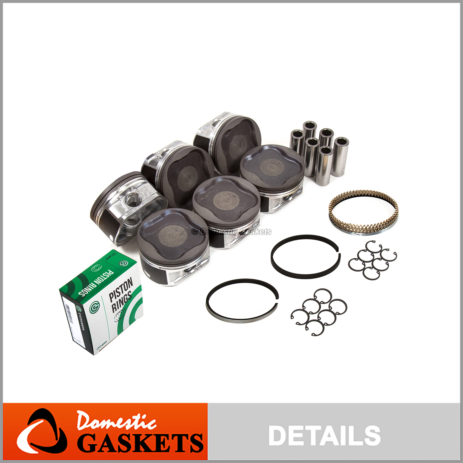 Pistons and Rings fit 03-09 Toyota 4Runner FJ Cruiser Tacoma 4.0 1GRFE