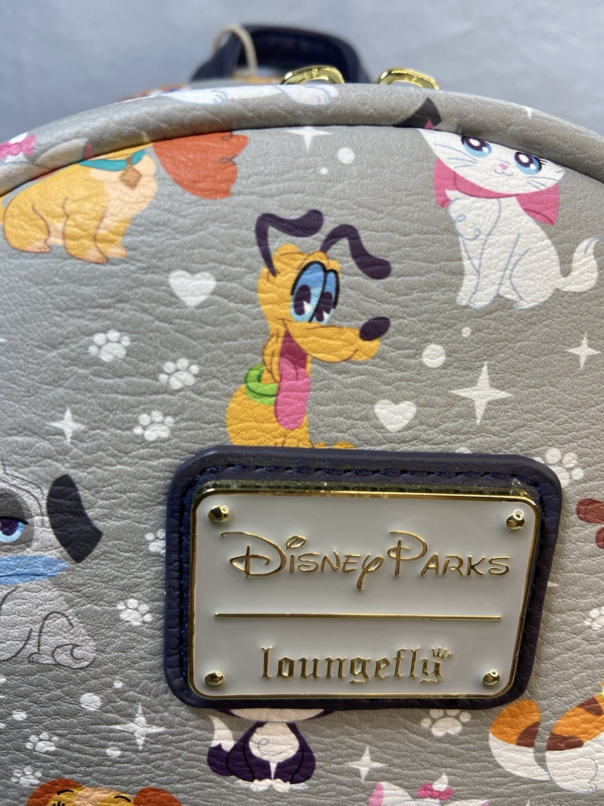 Disney Parks Loungefly 2025 @Pets” Cats, Dogs, Pluto, Marie Loungefly Backpack