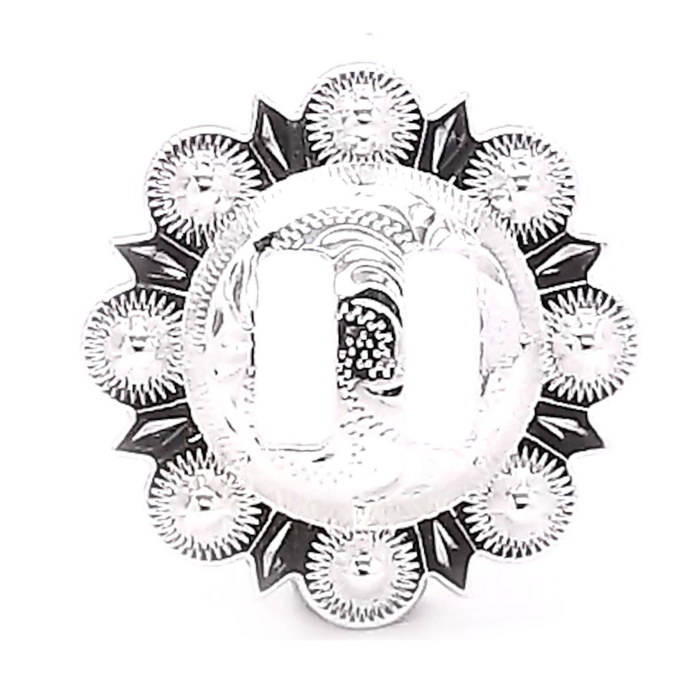 Berry Slotted Concho Silver 1" 7862-02S