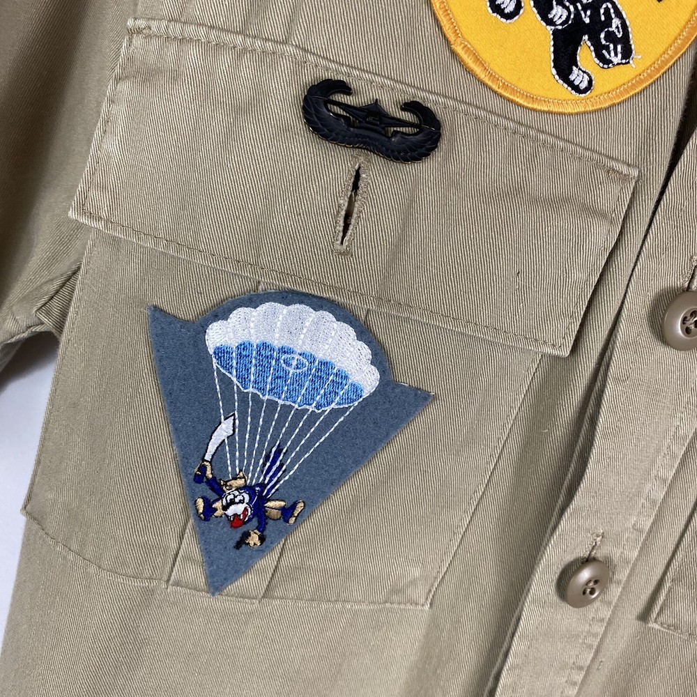 Patched WWII Airborne Veteran 1960s Jacket Patchwork