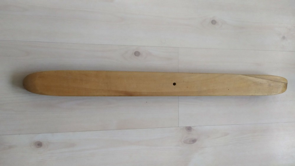Vintage Loom Boat Doule ski Shuttle Solid Maple Length 26" Weaving loom