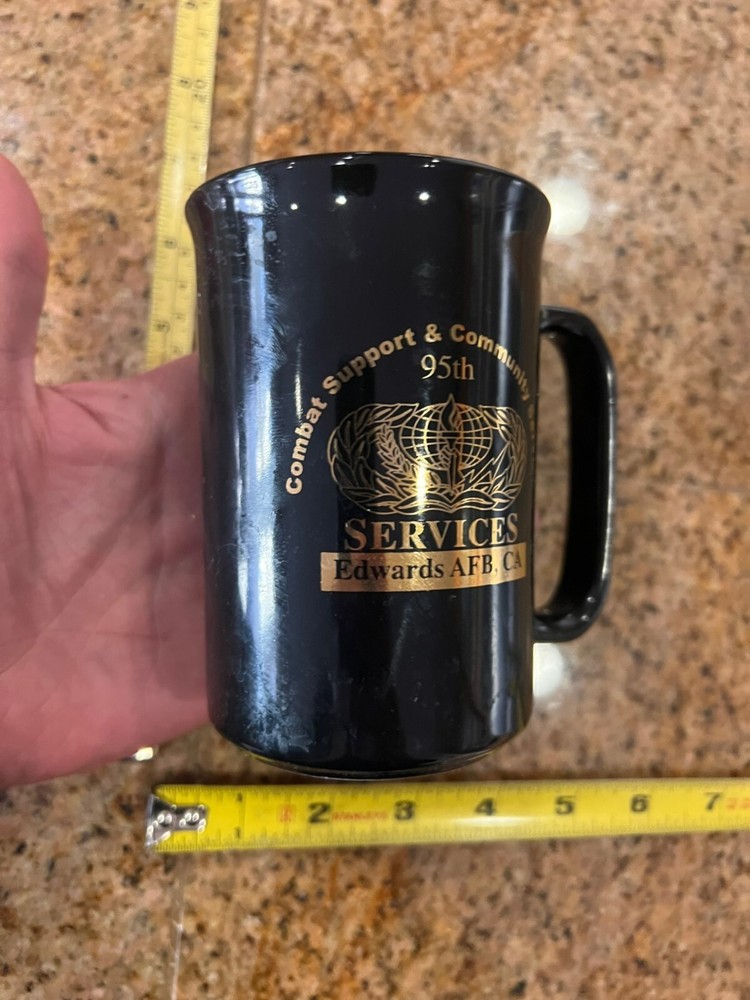 coffee mug edwards afb ca combat support 95th airforce cup