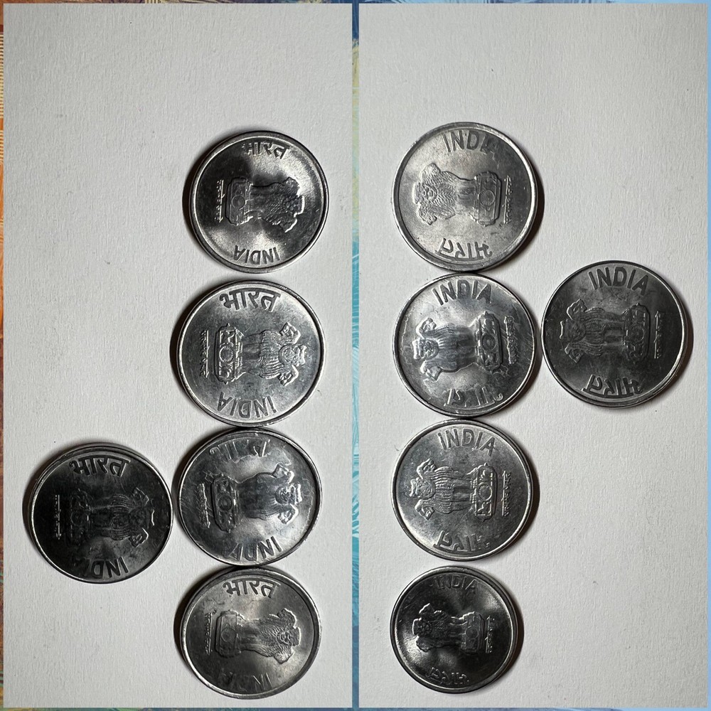 old indian 1 rupee coins