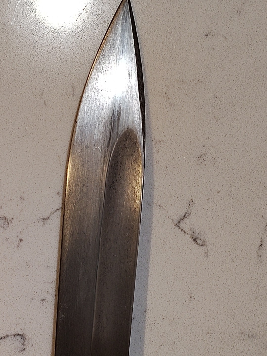 P. D. Luneschloss Solingen, German Bayonet & Scabbard, Handle Scales r Missing