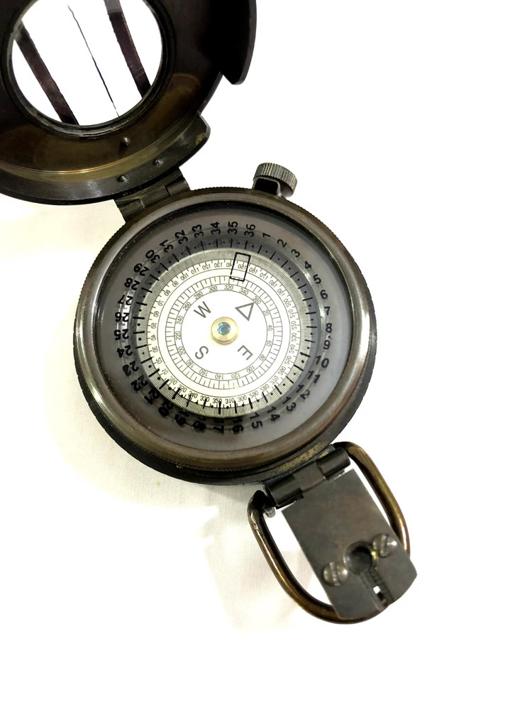 Solid Brass British Military WW2 Mark III Prismatic Pocket Compass Gift