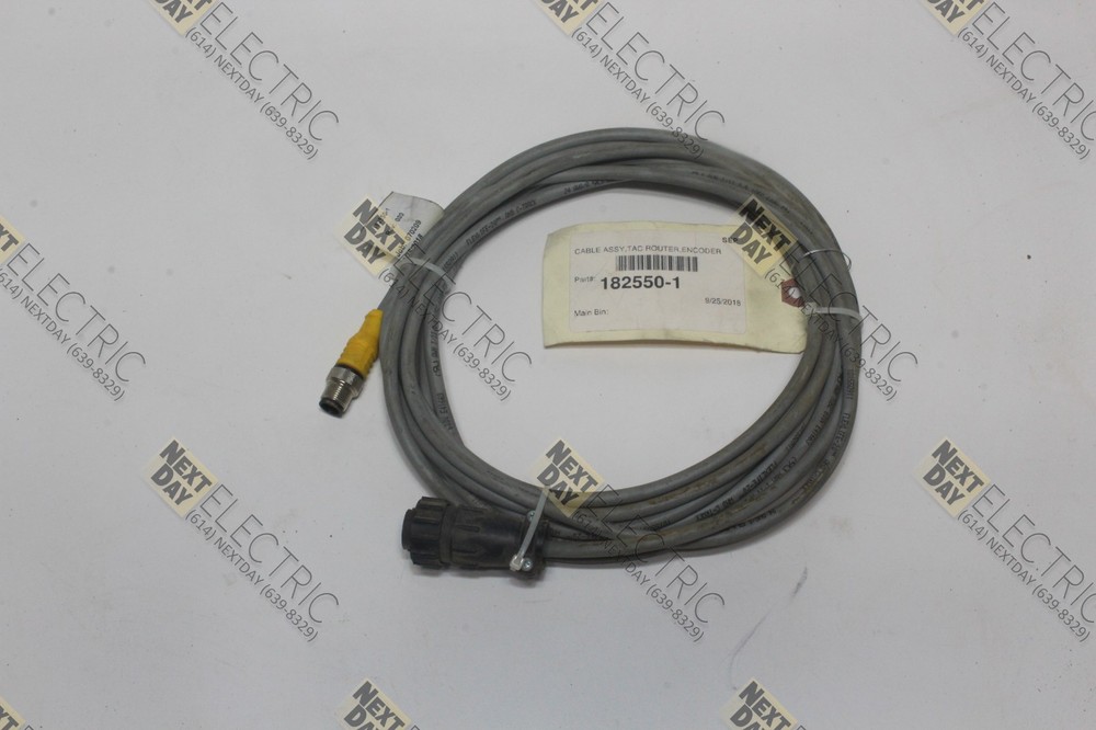 Motoman, 182550-1, Cable Assembly Assy Router Encoder Plug 9p Female
