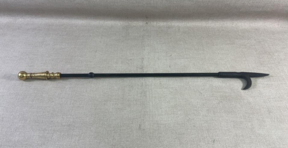 Vintage Cast Iron Fireplace Tool Set 3 Pc + Stand