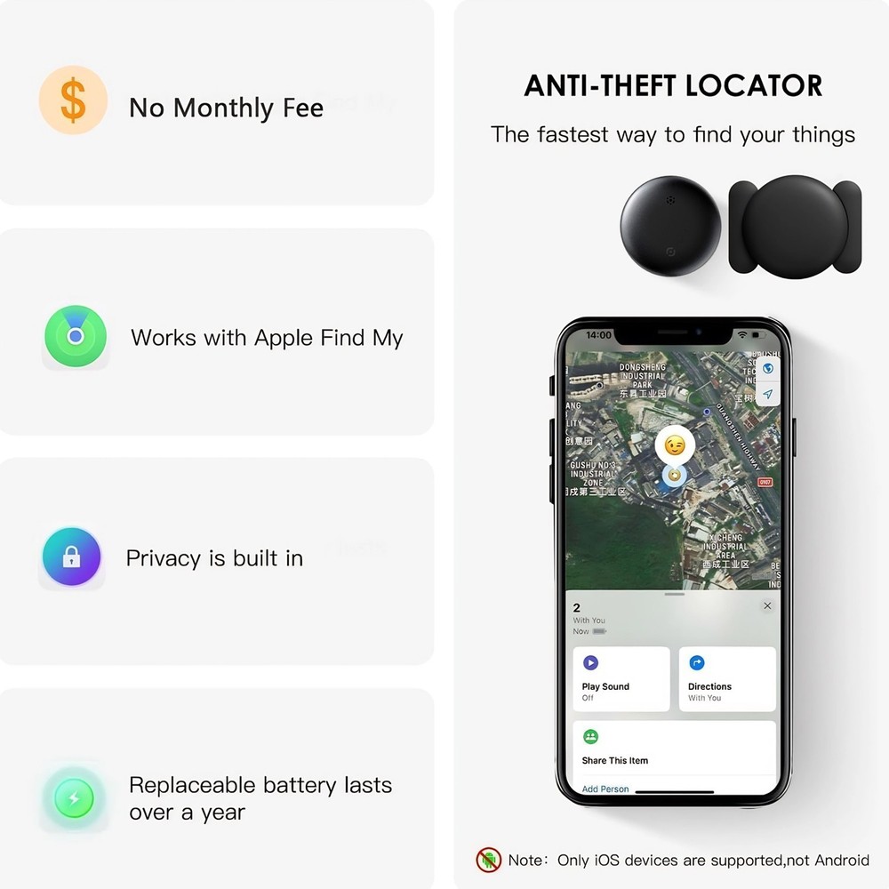 GPS Tracker for Vehicles Car Tracking Device,Mini Hidden for iPhone