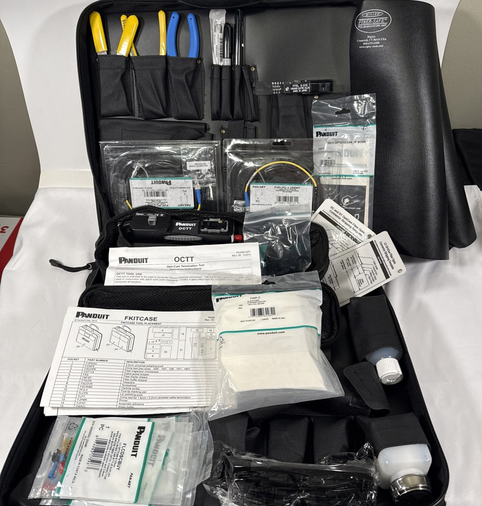Panduit OptiCam Fiber Termination Kit With Case