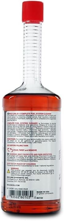 Red Line 60103 SI-1 Complete Fuel System Cleaner, 15oz. Bottles, 6 Pack