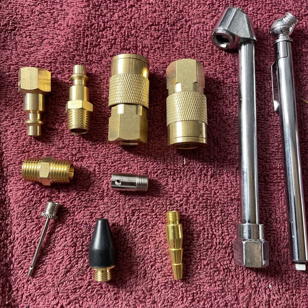 11 Piece Air Compressor Accessory Tool Kit NozzlesSet 1/4" 1M