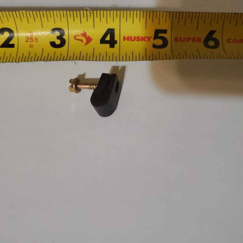 Bag of Coax Single Screw Clips Black Gold Rg6 Cable New 100 qty