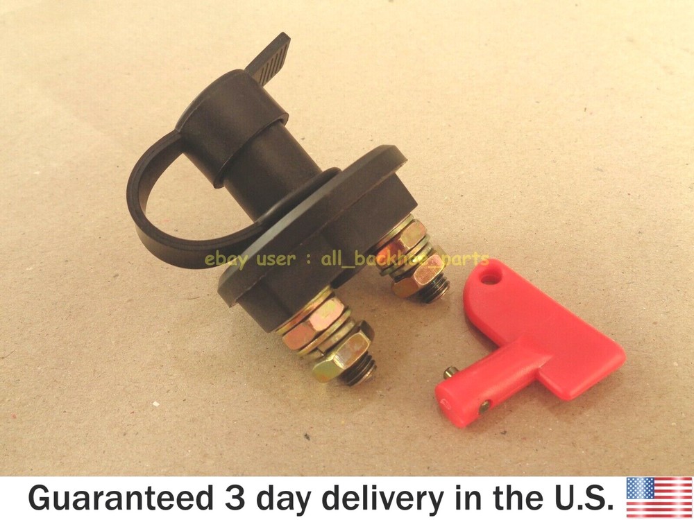 JCB BACKHOE - BATTERY ISOLATOR SWITCH WITH KEY (PART NO. 701/20800)