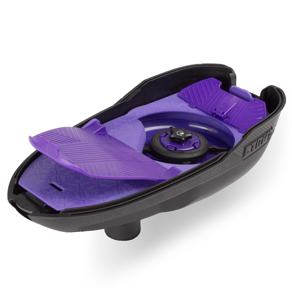 Crystal Purple / Black Bunkerkings CTRL2 Electronic Paintball Loader/Hopper