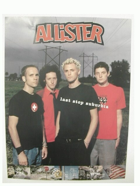 Allister 2 sided poster Last stop suburbia Promo