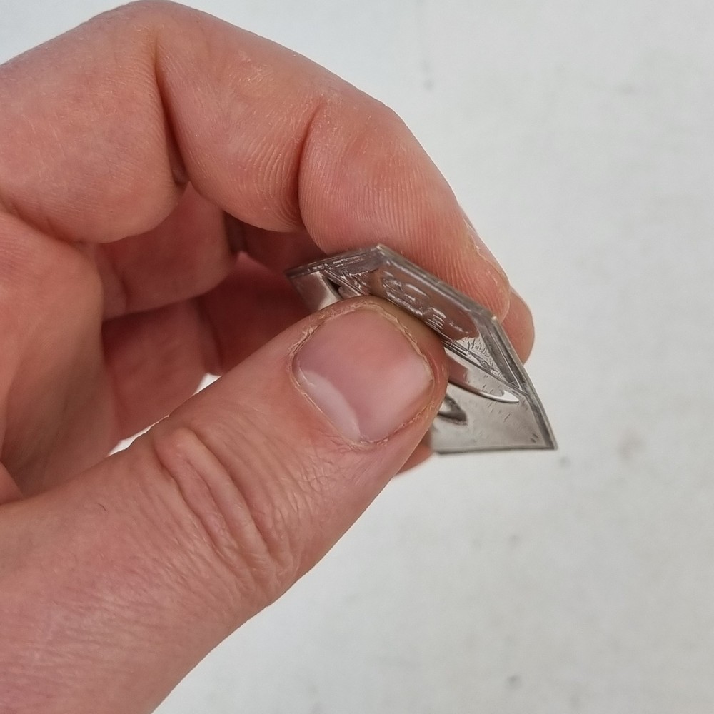 Solid Silver Novelty Bookmark Coffin With Skeleton Macabre London 1990 W W