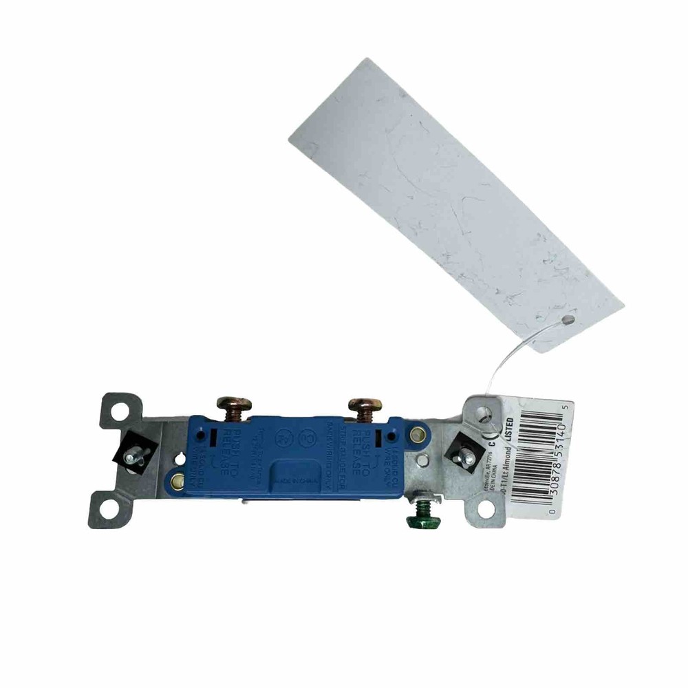 15 Amp Single-pole Toggle Switch, Light Almond Light Switch Poles 4 Pack