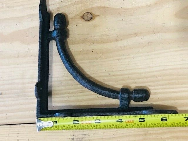 8 Bookshelf Brackets Corbels Wall Cast Iron Rustic Farmhouse 6 1/2" X 6 1/2"