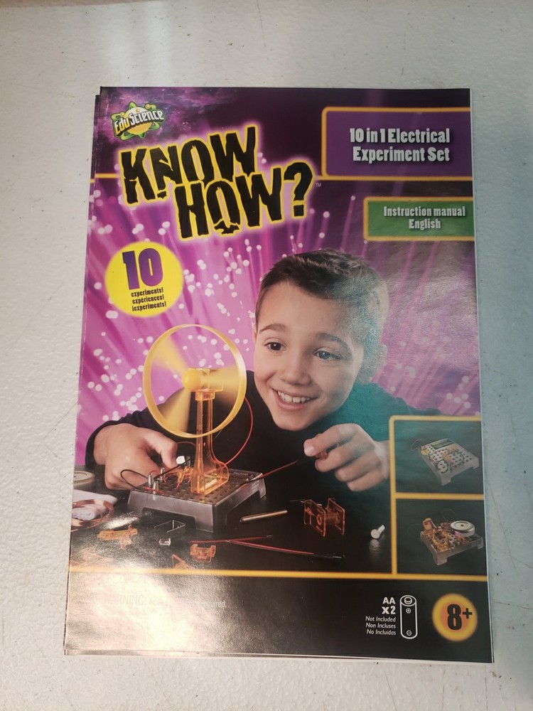 Eduscience Know How 10 in 1 electrical experiment set New Open Box Sealed Inside