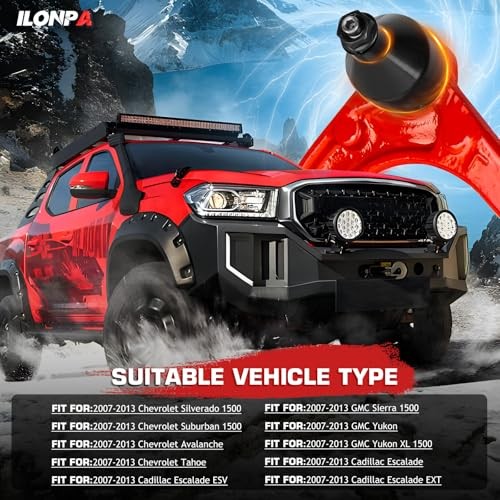 Front Upper Control Arm with Polyurethane Bushing Lower Ball Joints Suspension