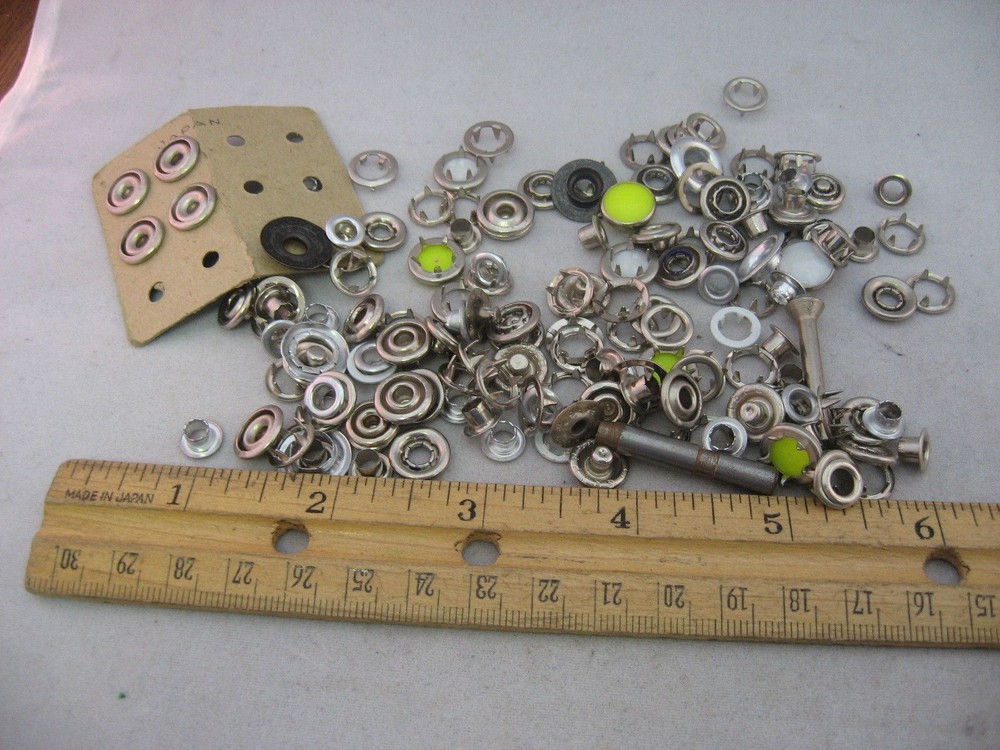 Buttons Snaps Eyelets Lot Crafts Sewing