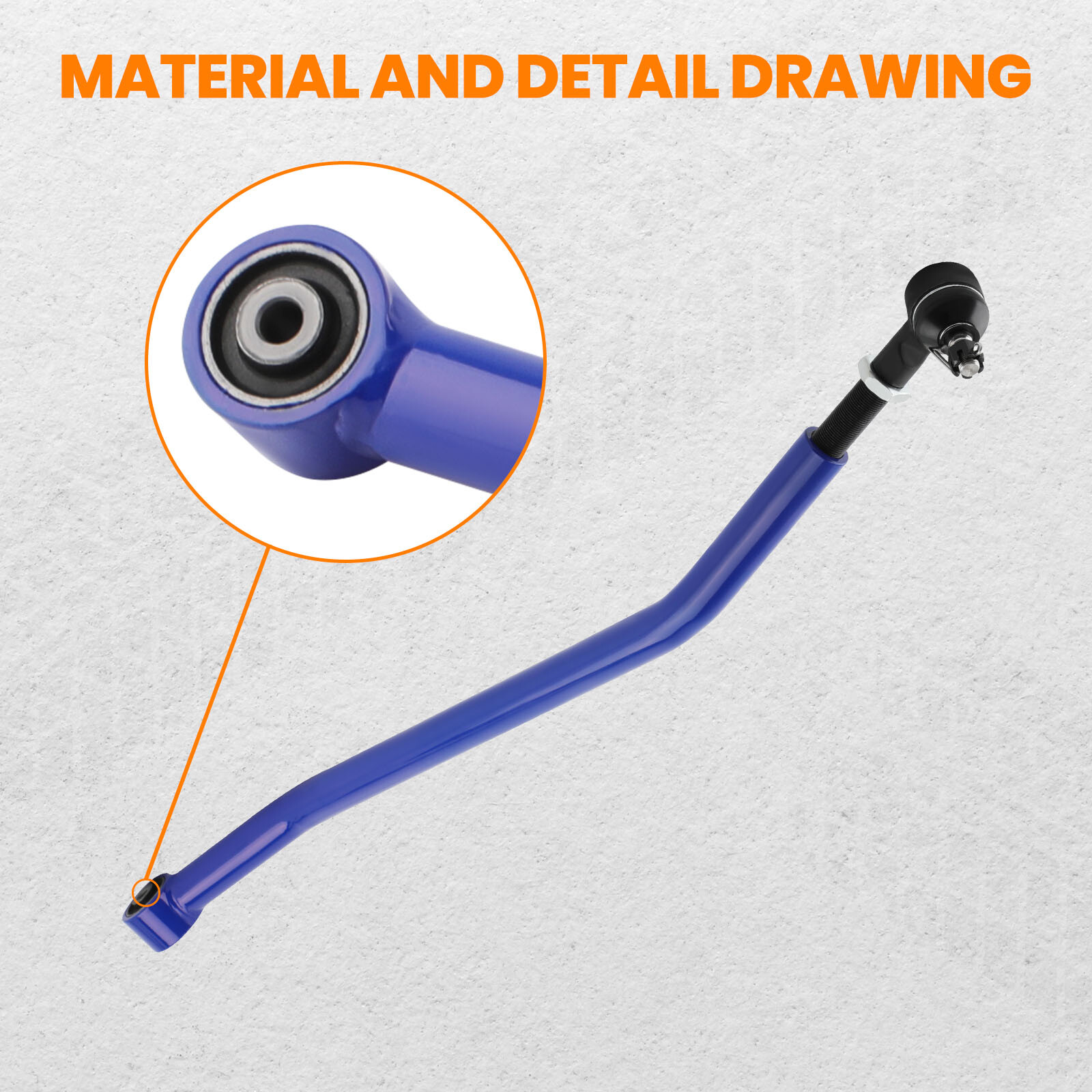 Adjustable Front Track Bar For Jeep Wrangler TJ & Cherokee XJ w/1.5-4.5" Lift