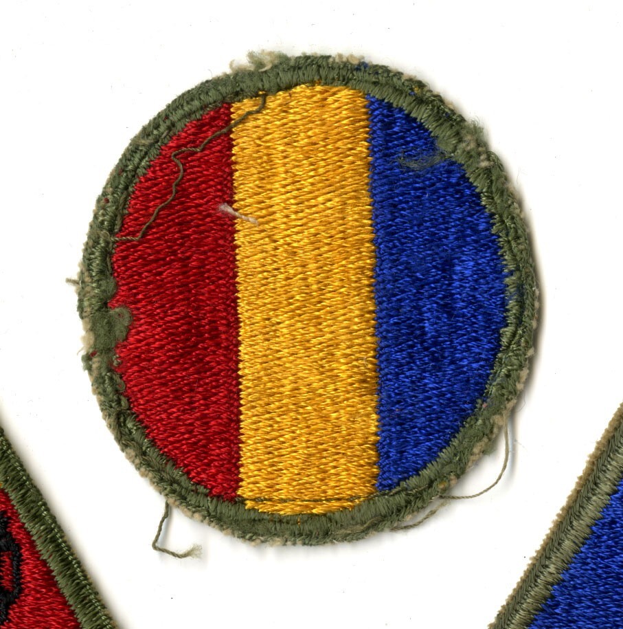 Replacement and Schools Command WWII Original White Back Patch