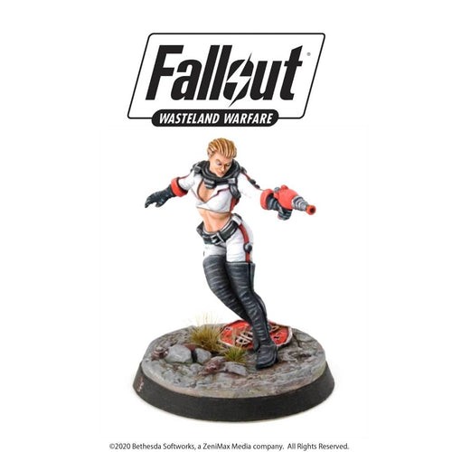 Modiphius: Nuka Cola Girl | Fallout: Wasteland Warfare Promo Miniature