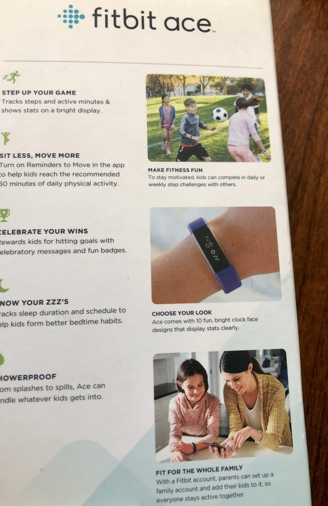 Fitbit Ace Activity Tracker for Kids Purple One Size Model