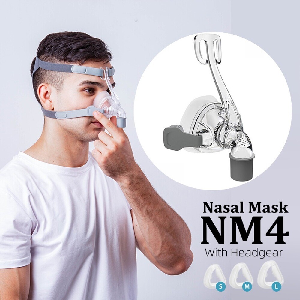 Nasal Mask with Adjustable Headgear Replacement Parts S M L Size..