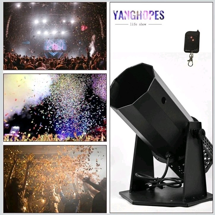 Professional Electric Confetti Cannon Machine with Wireless Remote Control