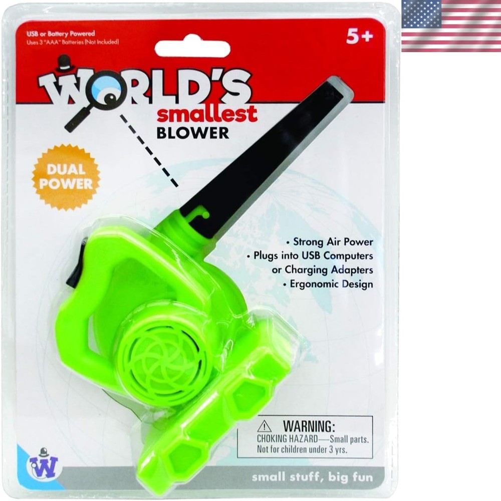 World's Smallest Handheld Blower - USB & Battery-Powered, Perfect for Dusting