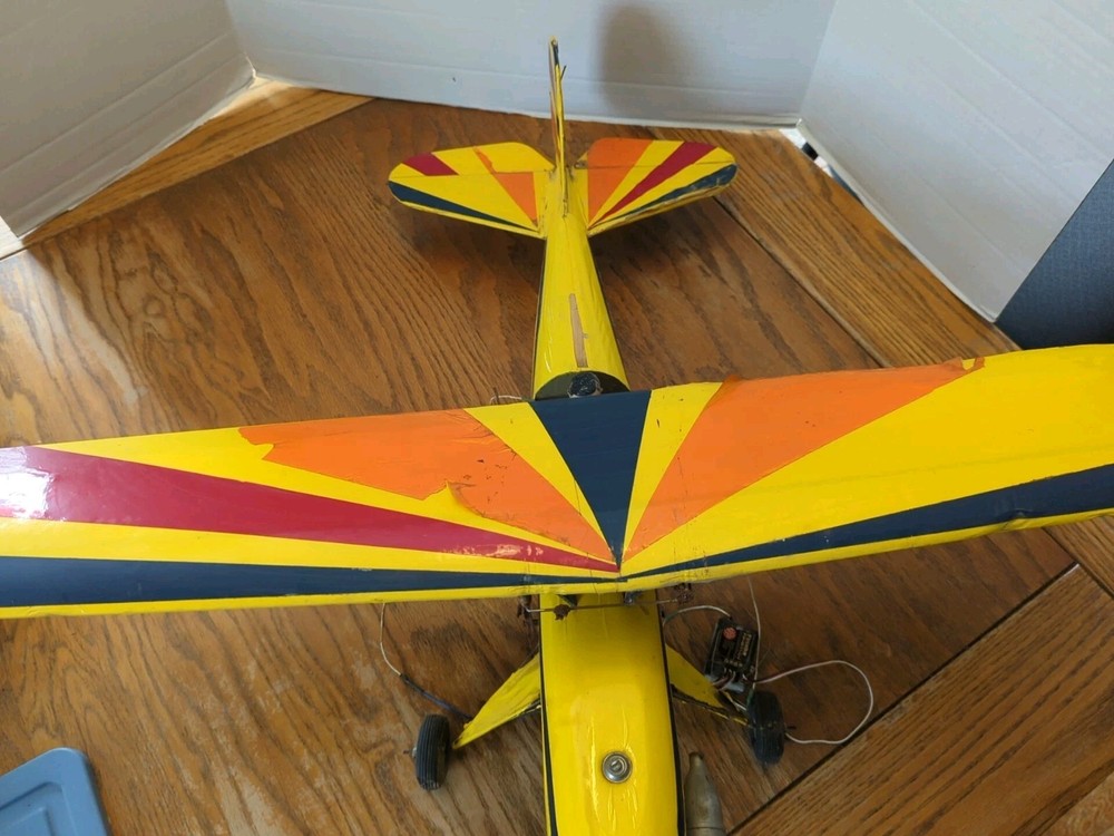 Vintage Yellow Model Airplane