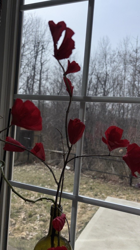 crepe paper flowers