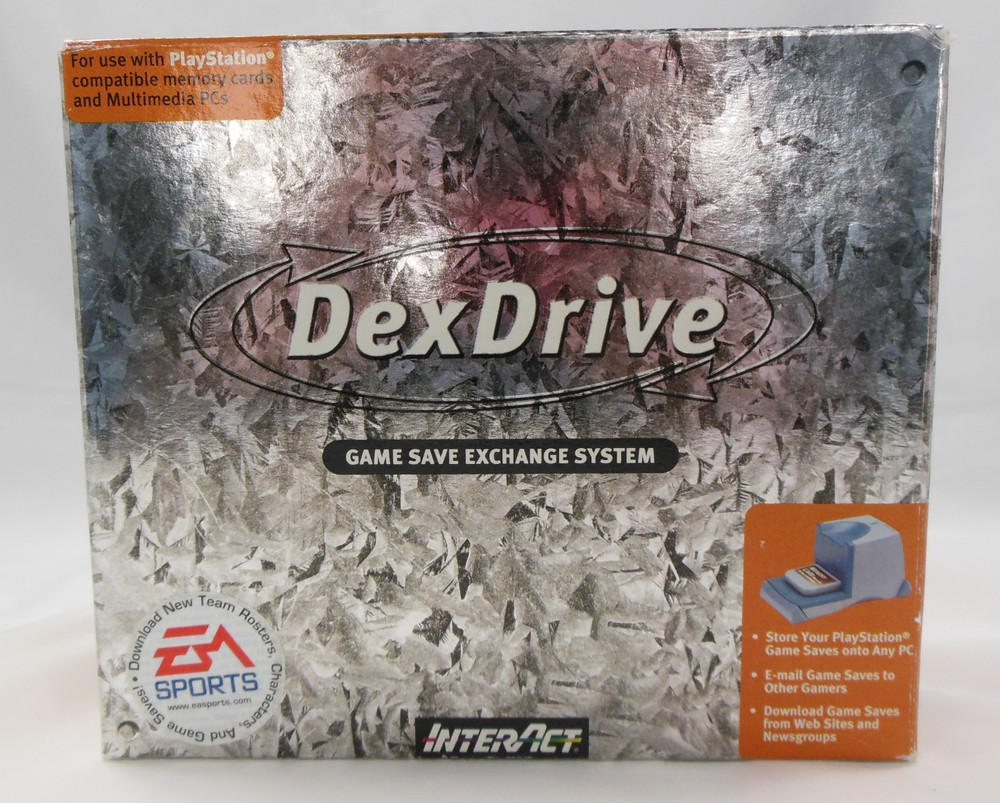NEW Interact PS1 Dex Drive Memory Card PC Game Save Exchange Transfer System R1